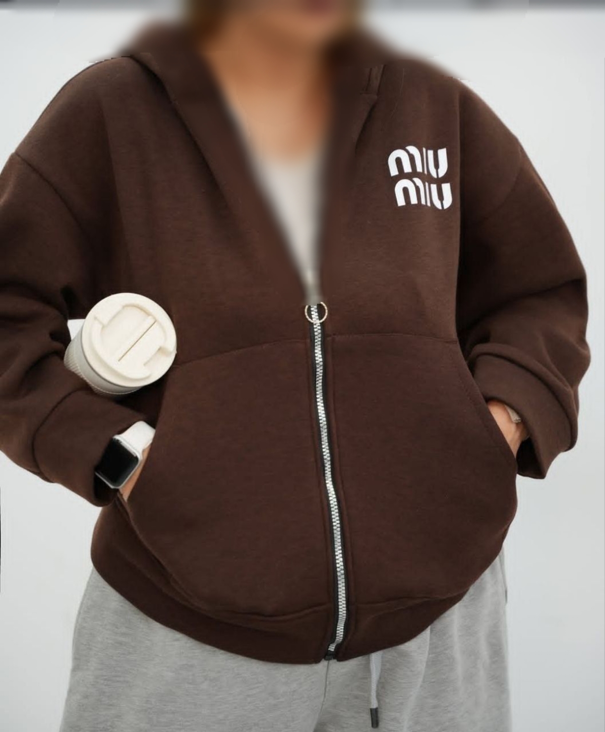 سویشرت بیسیک miumiu زنانه