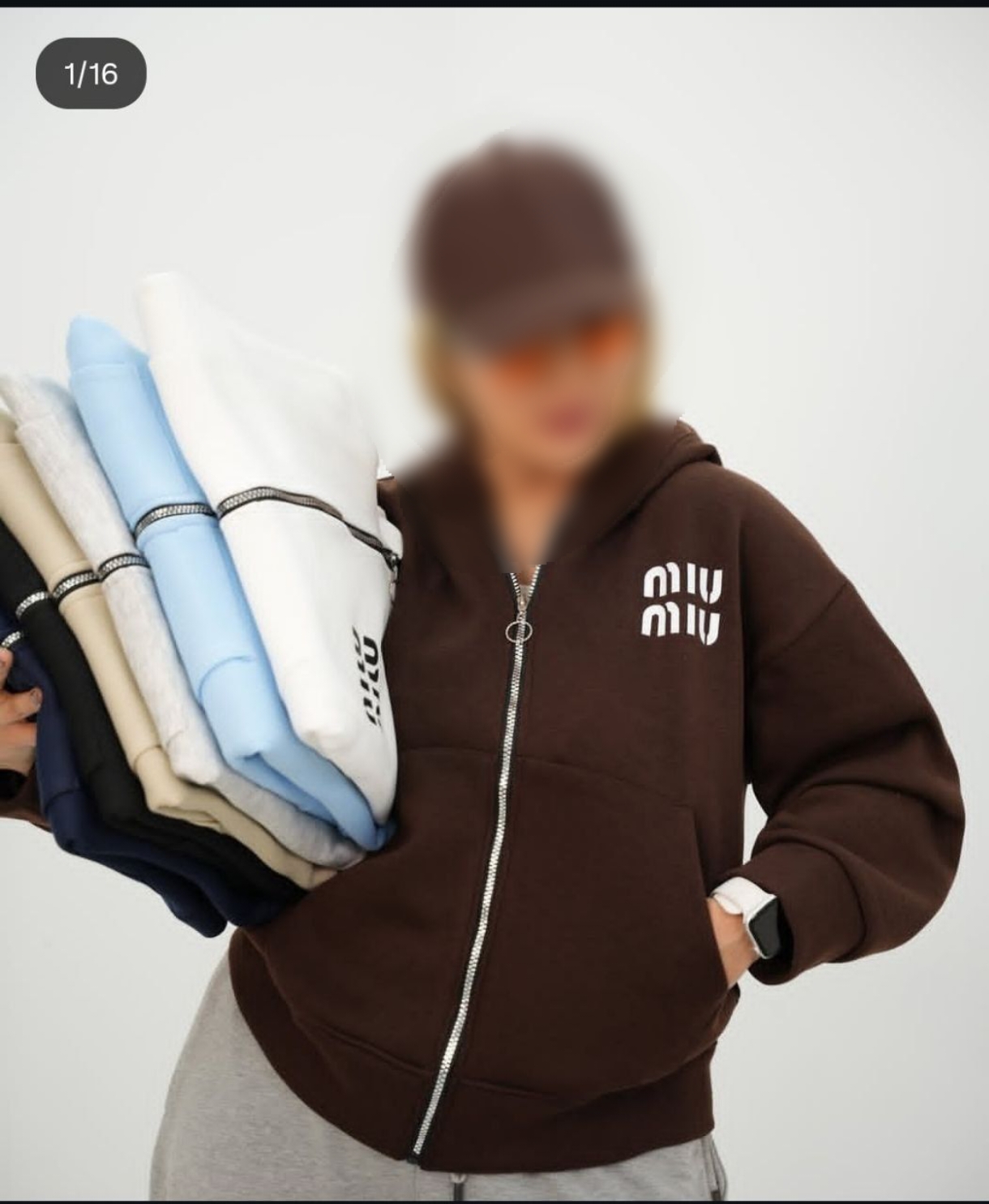 سویشرت بیسیک miumiu زنانه