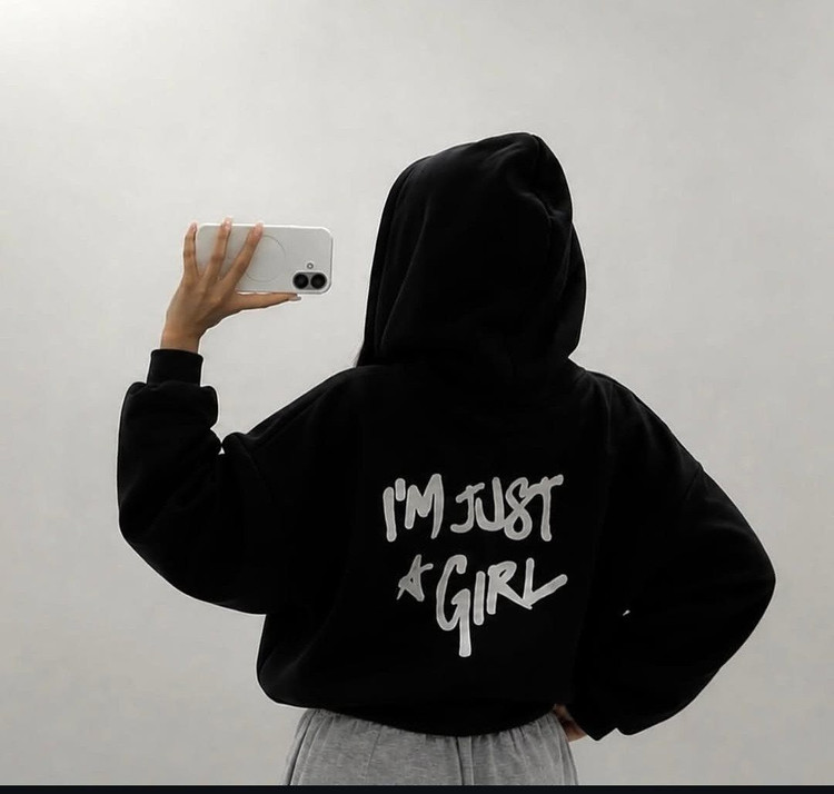 سویشرت بیسیک پاییزه “I’M JUST A GIRL” دخترانه