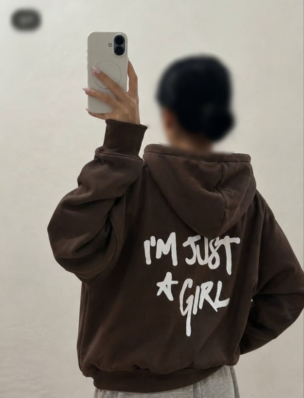 سویشرت بیسیک پاییزه “I’M JUST A GIRL” دخترانه