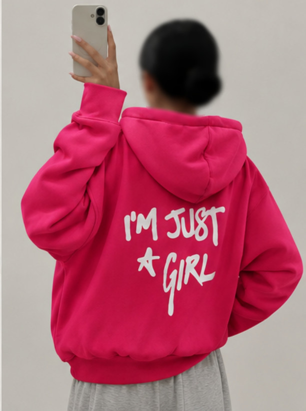 سویشرت بیسیک پاییزه “I’M JUST A GIRL” دخترانه