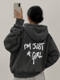 سویشرت بیسیک پاییزه “I’M JUST A GIRL” دخترانه