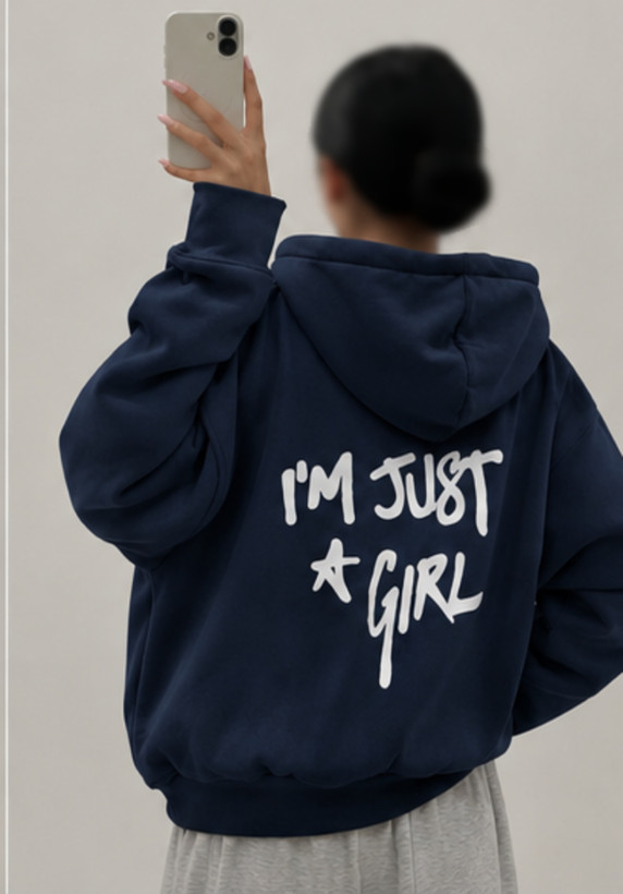 سویشرت بیسیک پاییزه “I’M JUST A GIRL” دخترانه