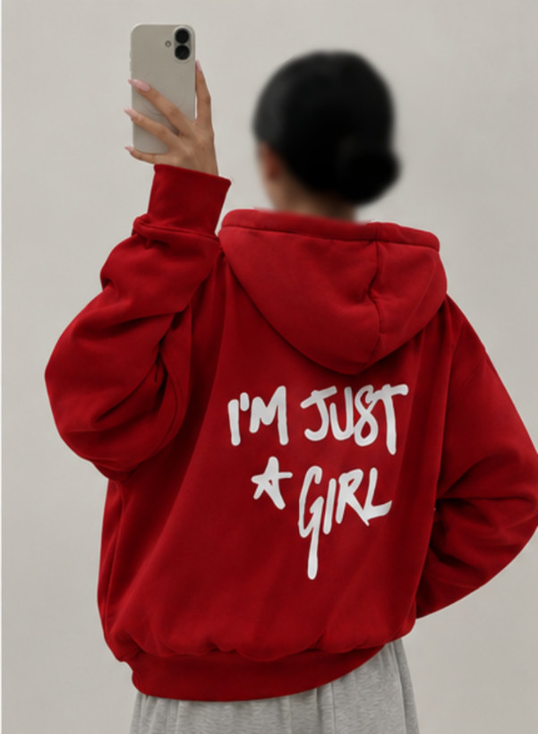 سویشرت بیسیک پاییزه “I’M JUST A GIRL” دخترانه