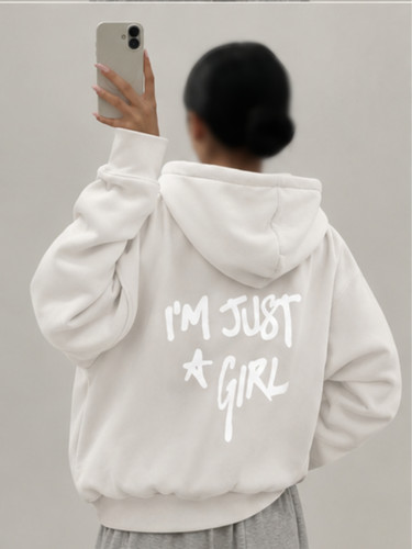 سویشرت بیسیک پاییزه “I’M JUST A GIRL” دخترانه