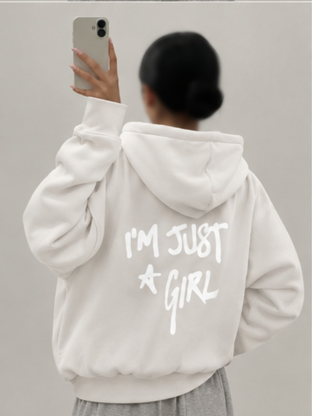 سویشرت بیسیک پاییزه “I’M JUST A GIRL” دخترانه