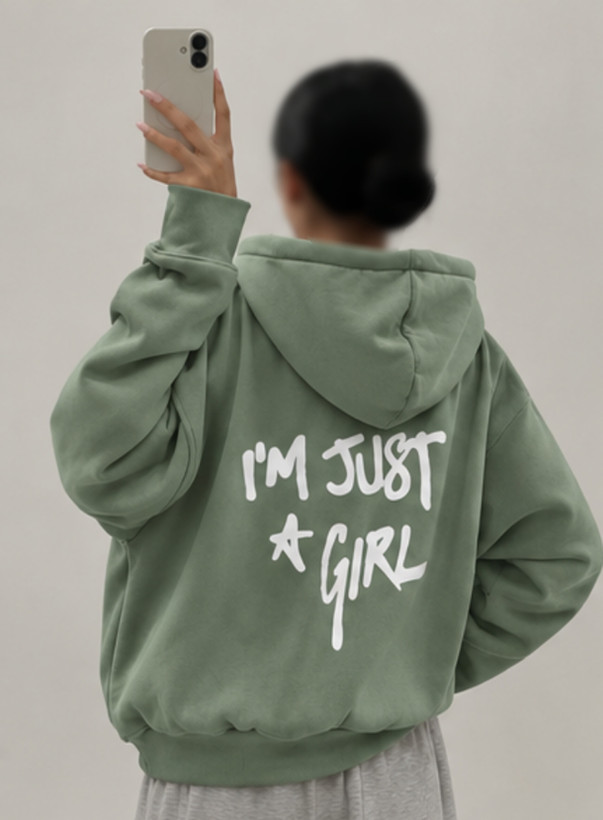 سویشرت بیسیک پاییزه “I’M JUST A GIRL” دخترانه