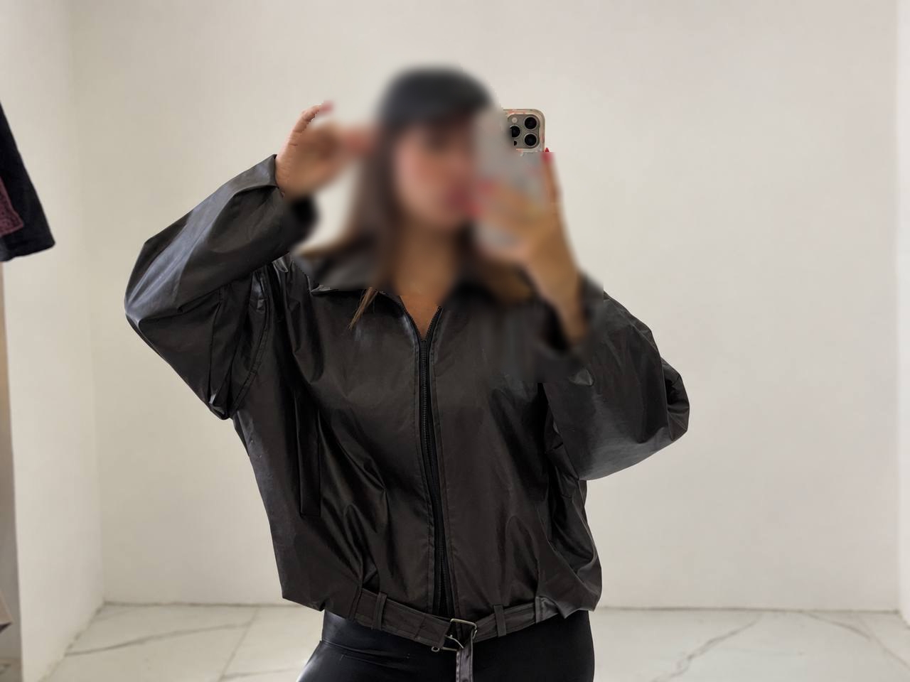 بامبر چرم آستر دار برسین زمستانه زنانه کد 80067