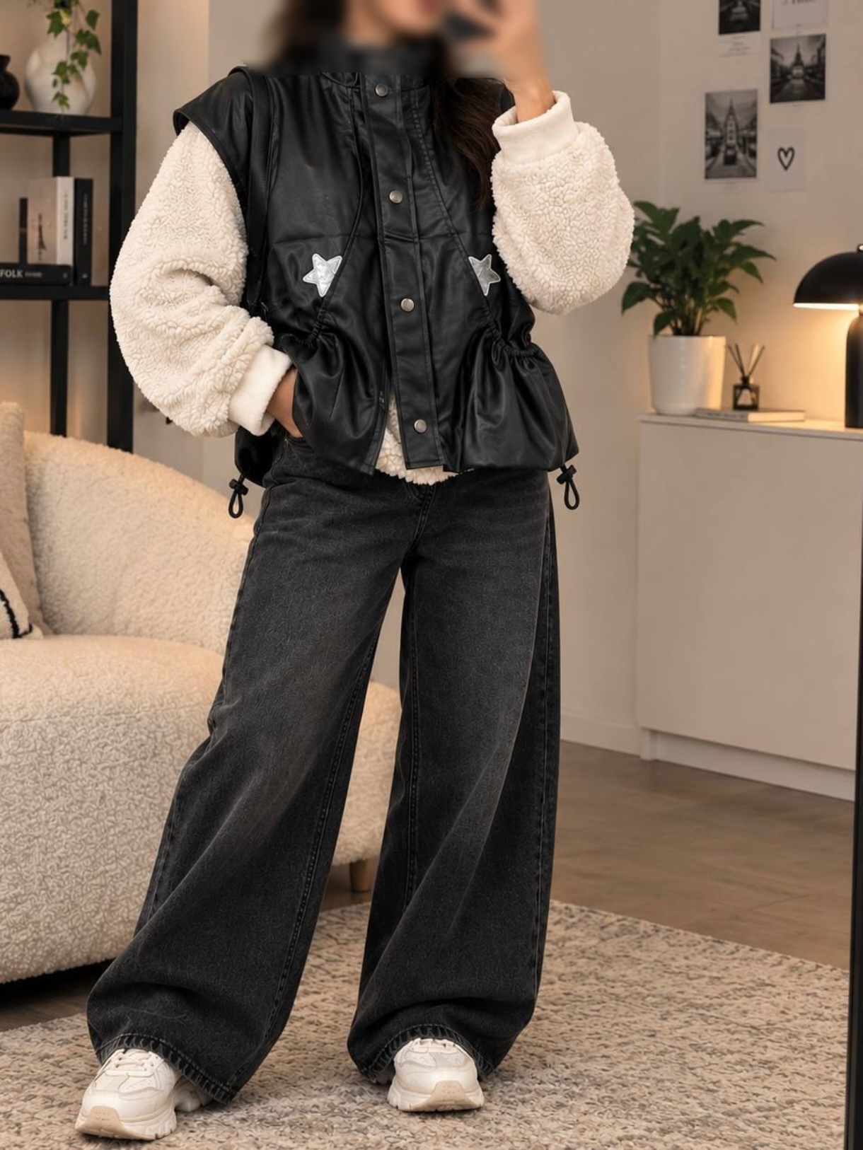 وست STAR پایین گت چرم زنانه