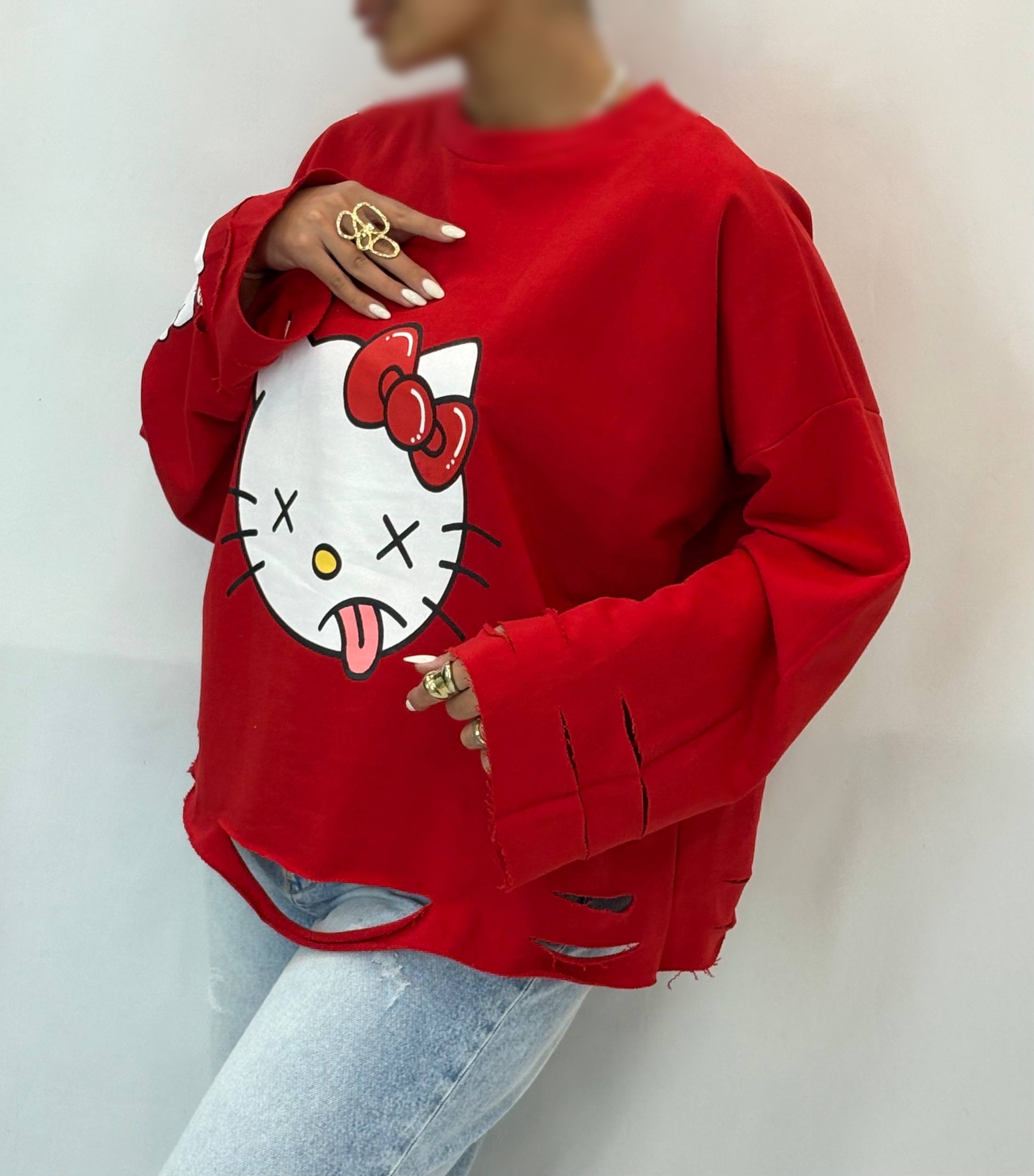 لانگ اسلیو زاپدار HELLO KITTY زنانه