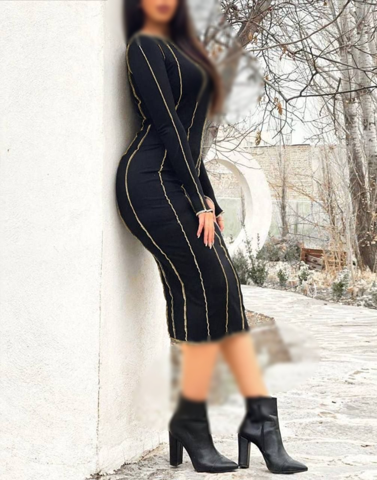 پیراهن رگه دوزی زنانه