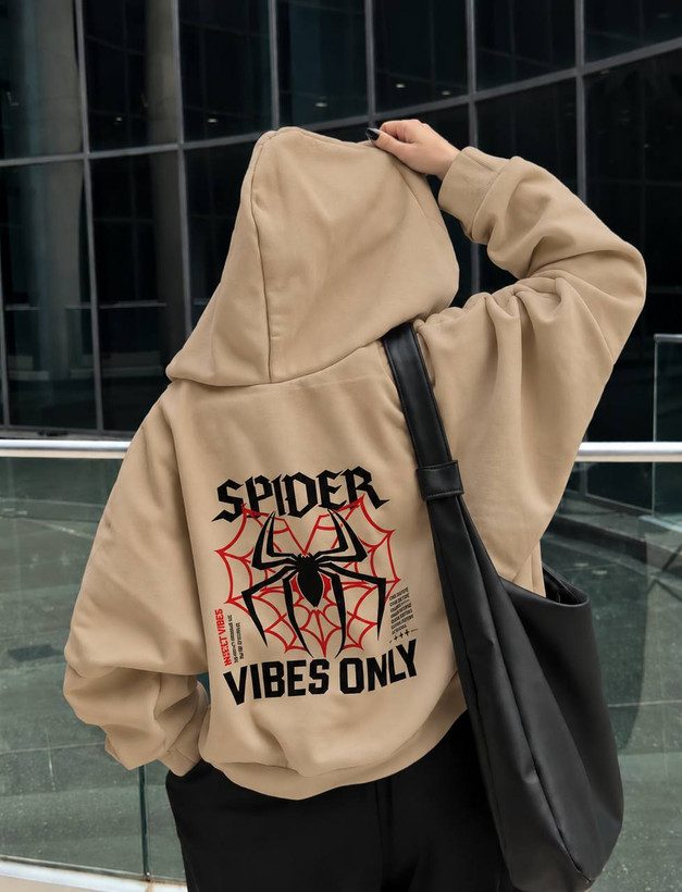 هودی کلاهدار لش قواره دار spider