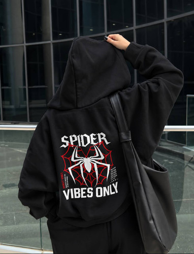 هودی کلاهدار لش قواره دار spider