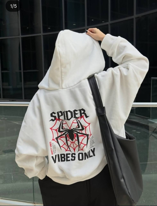 هودی کلاهدار لش قواره دار spider