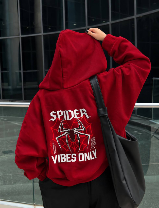 هودی کلاهدار لش قواره دار spider