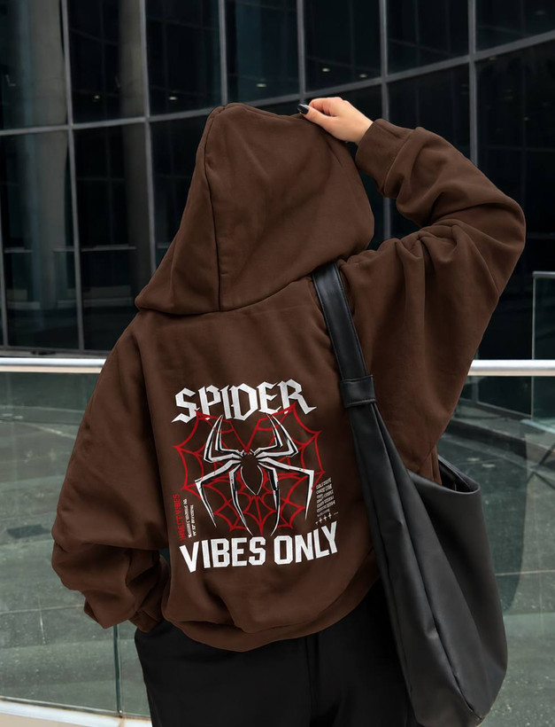 هودی کلاهدار لش قواره دار spider