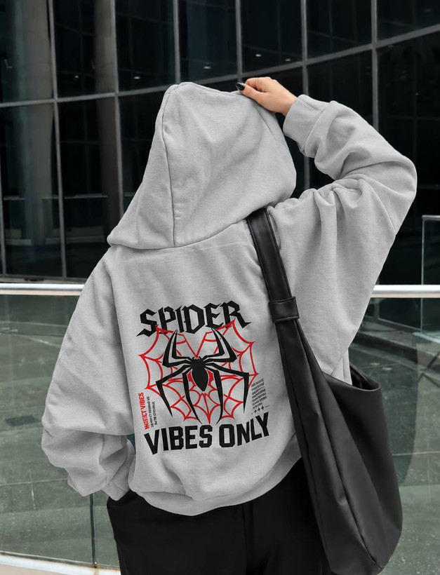 هودی کلاهدار لش قواره دار spider